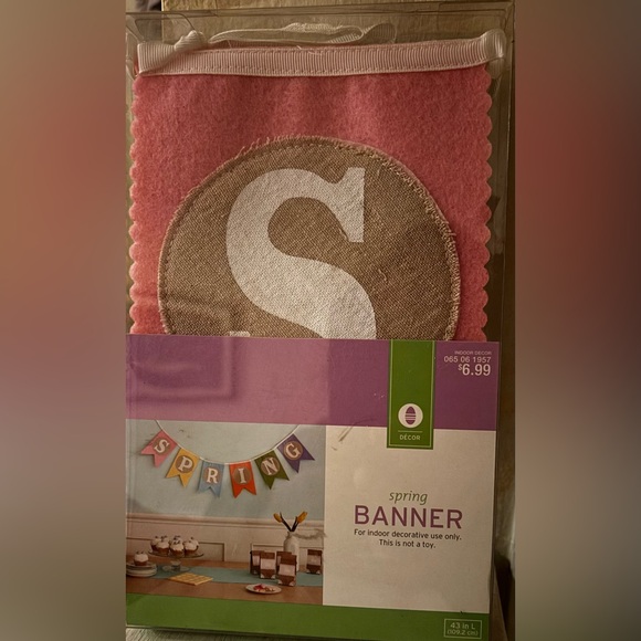 Target Other - Pink and Tan Spring Banner